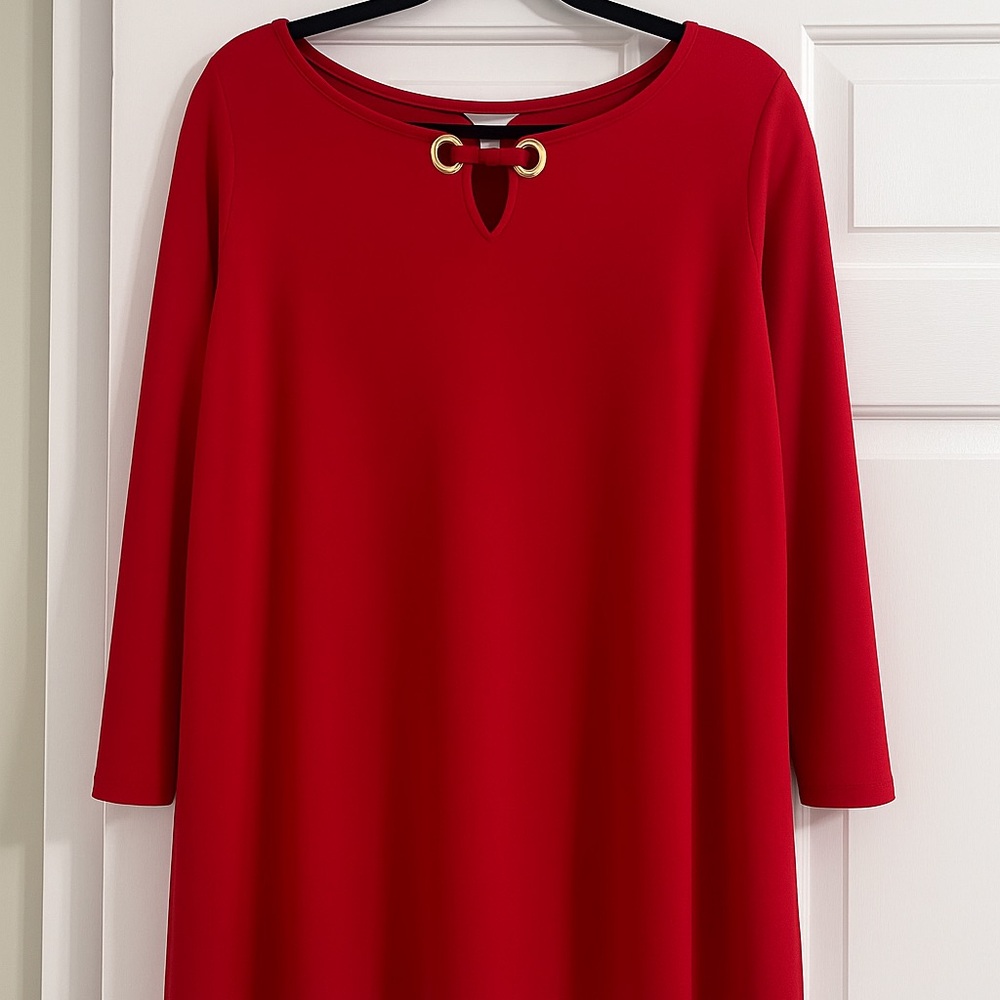 Red Top with Gold Accents